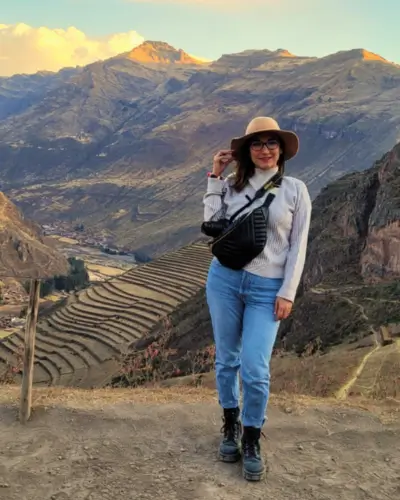 Travelers exploring Machu Picchu on the Sacred Andean Escape 5 Days tour